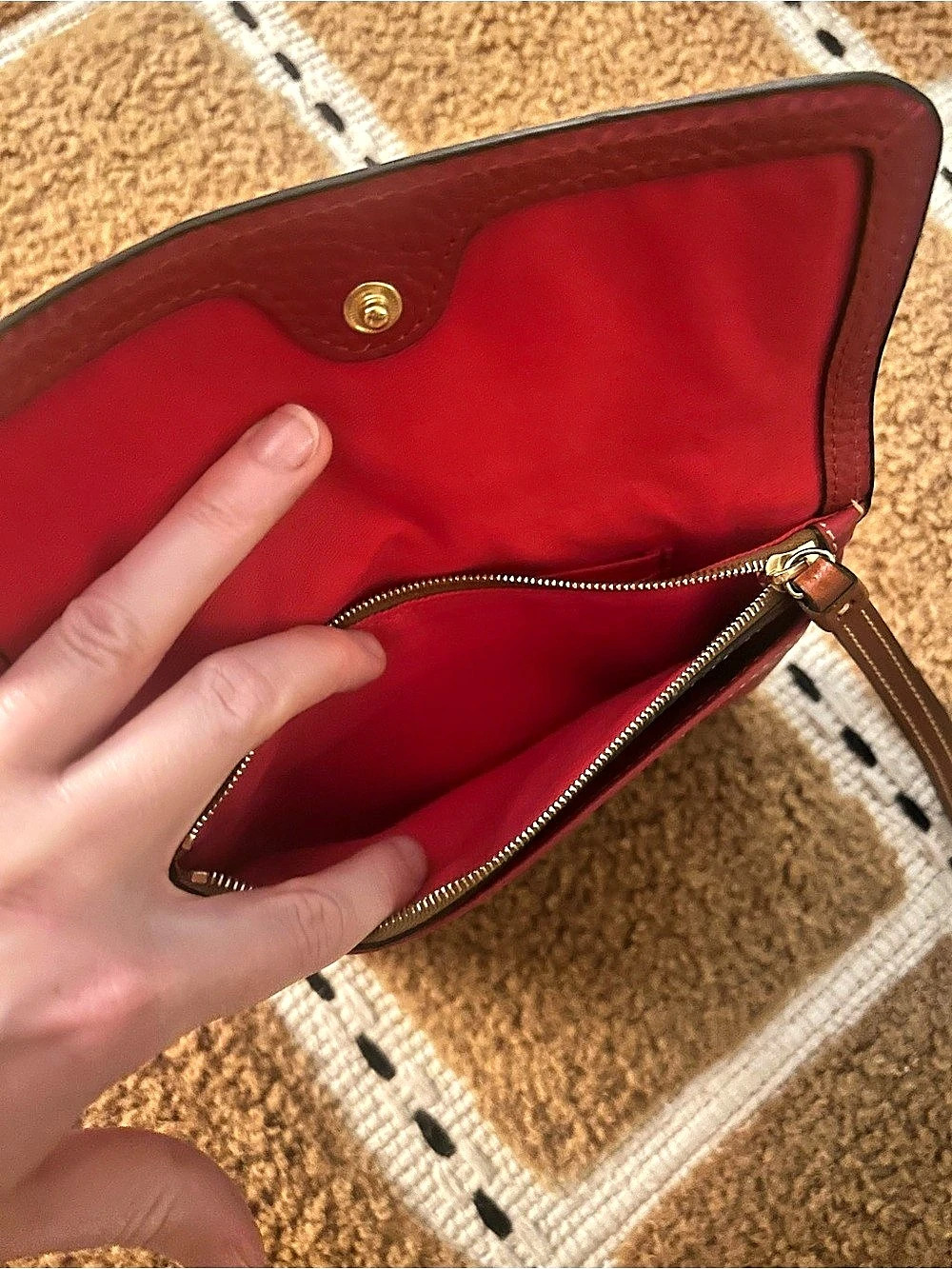 Dooney & Bourke Red Wristlet Wallet - Picture 4 of 5